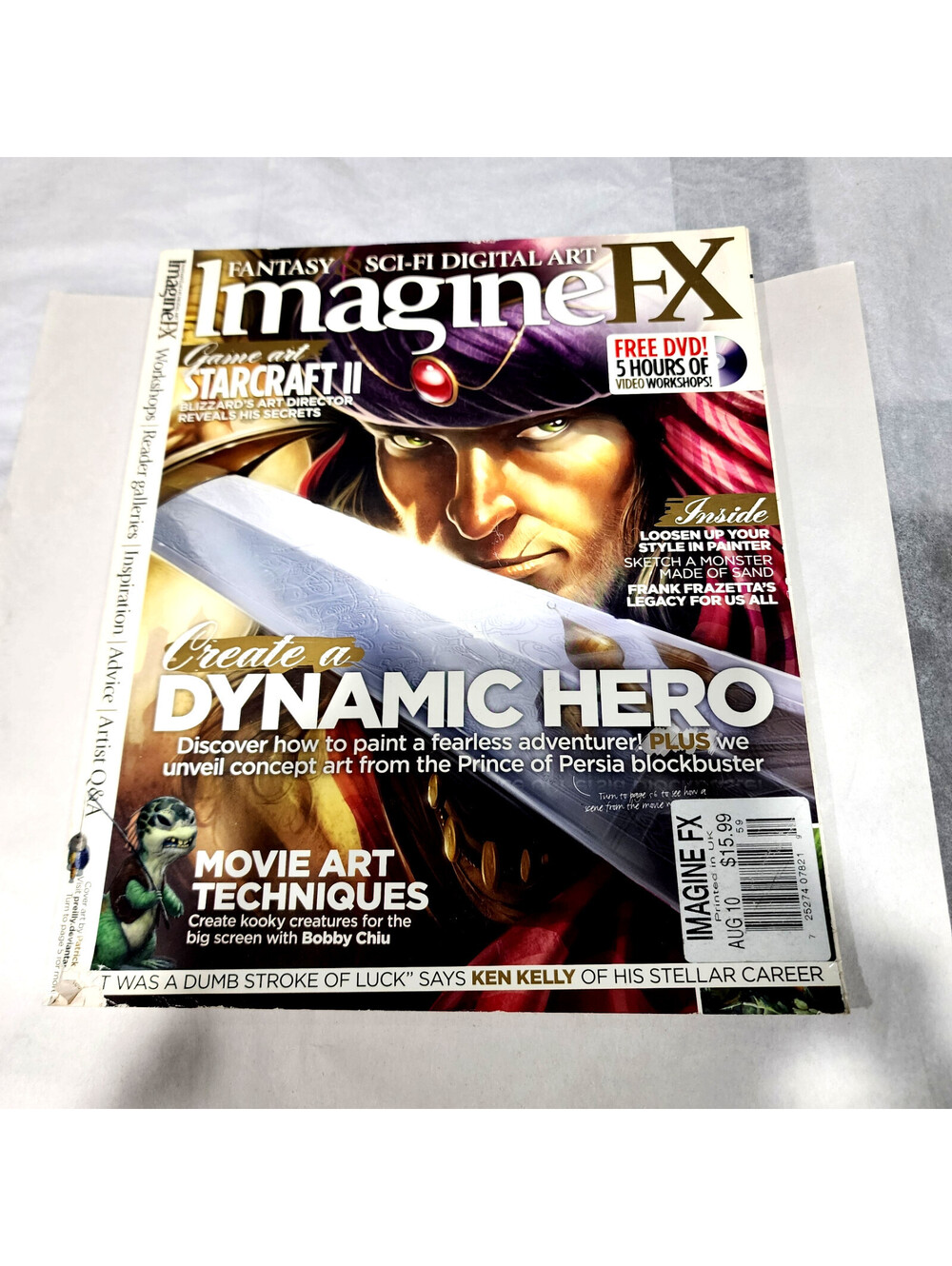 ImagineFX Magazine Issue 59 August 2010 StarCraft II Frank Frazetta Art